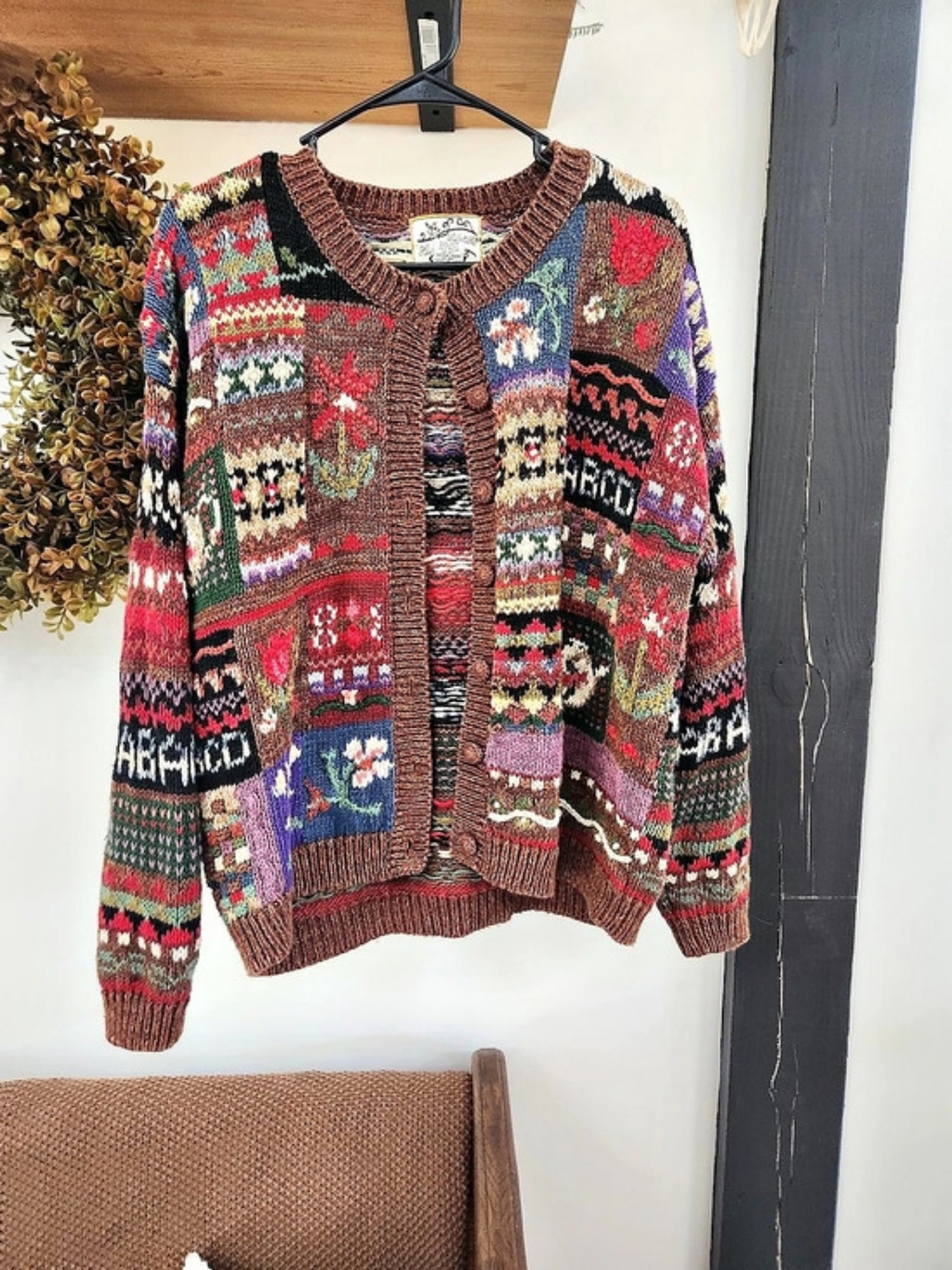 Vintage Herloom Collectibles Patchwork Cardigan – Size S - Cottage Core
